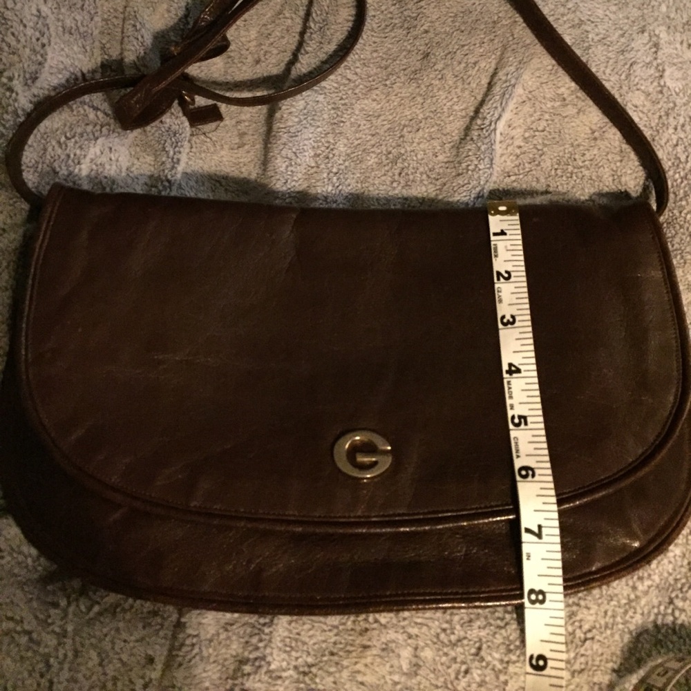 Deep brown genuine leather shoulder bag 💼👜❤️